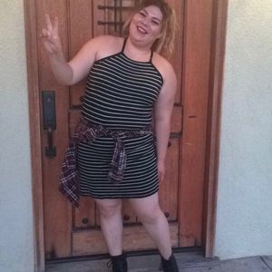 F21 striped summer dress